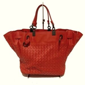 BOTTEGA VENETA Intrecciato - Red Leather B05453524F Tote Bag